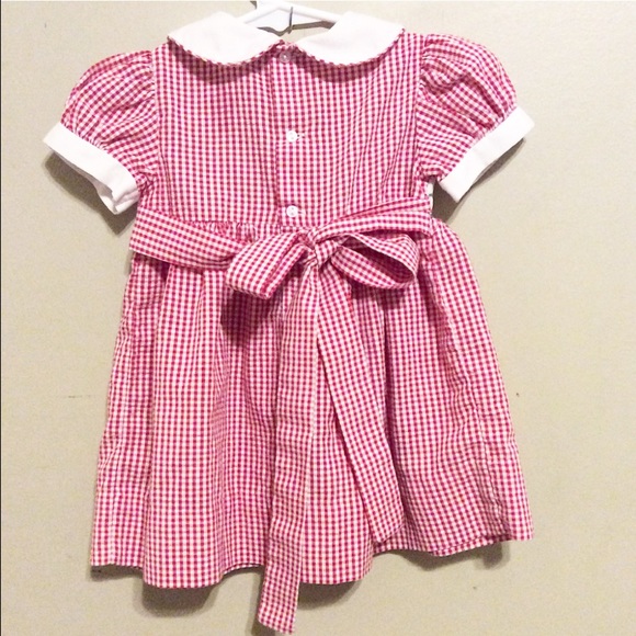 Watermelon, Smocked Dress. Size 12 months. Ex cond - Picture 3 of 3